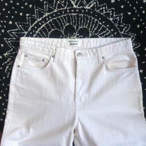 Reformation Fawcett Jeans in ivory